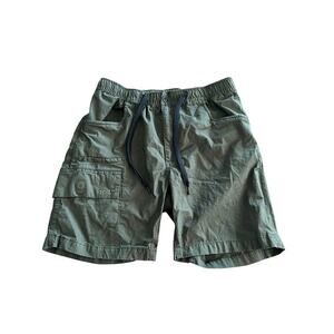 BYLT Men's Green Ripstop Drawstring Athleisure Cargo Shorts Size M